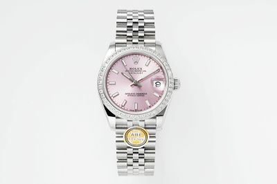 Rolex Datejust replica with black dial 316L Steel Mechanical Movement 31*12mm Women Watch